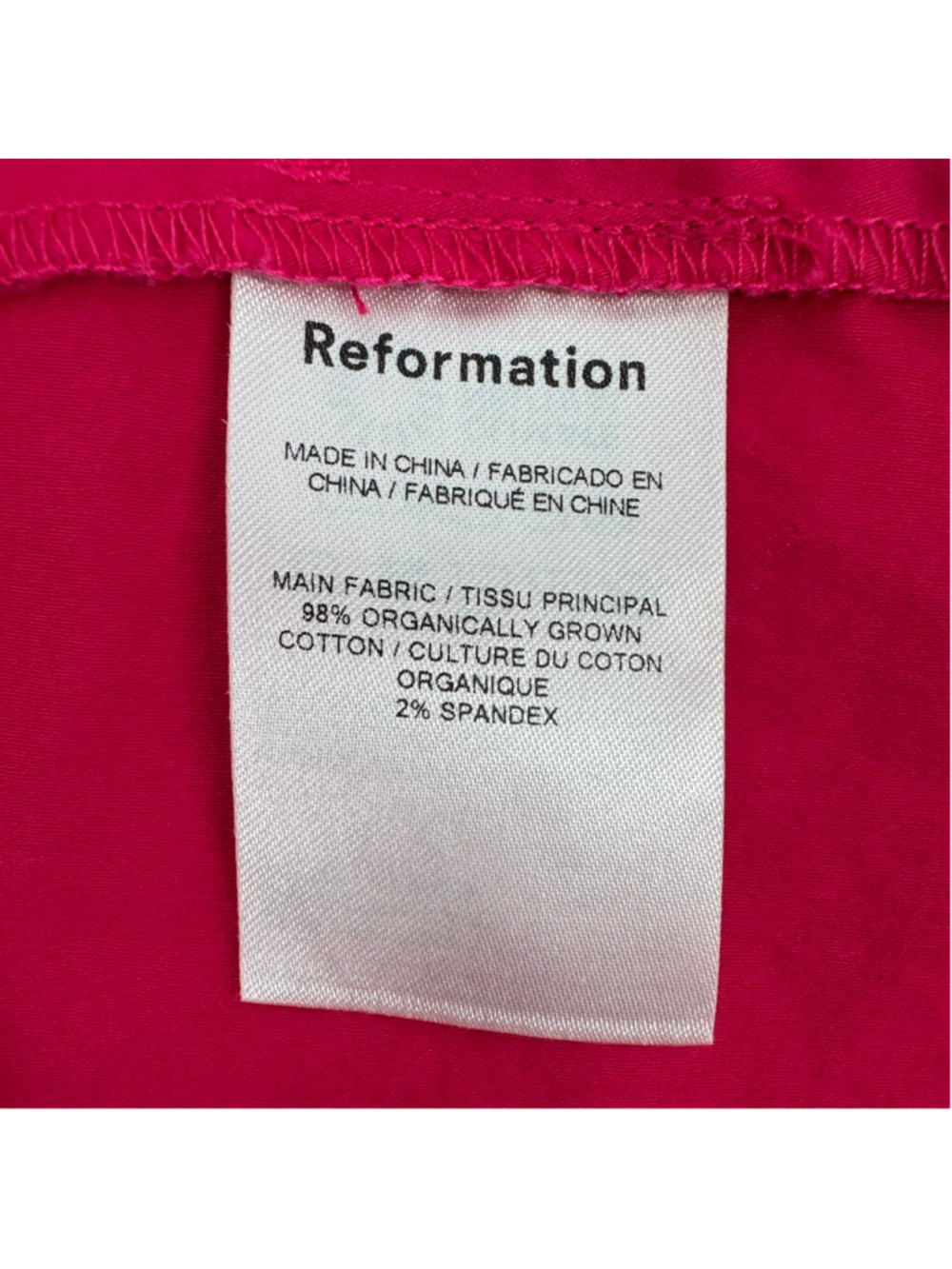 Reformation Corvette Pink Farley Mini Babydoll Dress Size 6 - Picture 5 of 10
